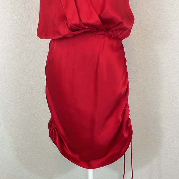 Amanda Uprichard deep v mini dress size small - Picture 3 of 8
